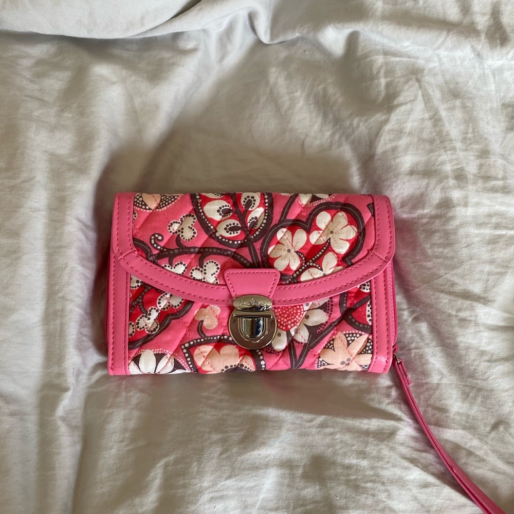 Pink Vera Bradley wallet *never used before*